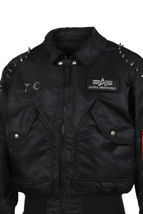 AI CWU 45/P FLIGHT JACKET (SPIKE VERSION) / BLK 