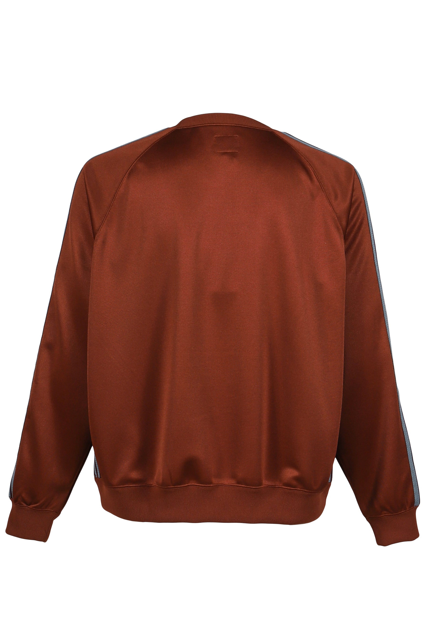 TRACK CREW NECK SHIRT - POLY SMOOTH / RUST