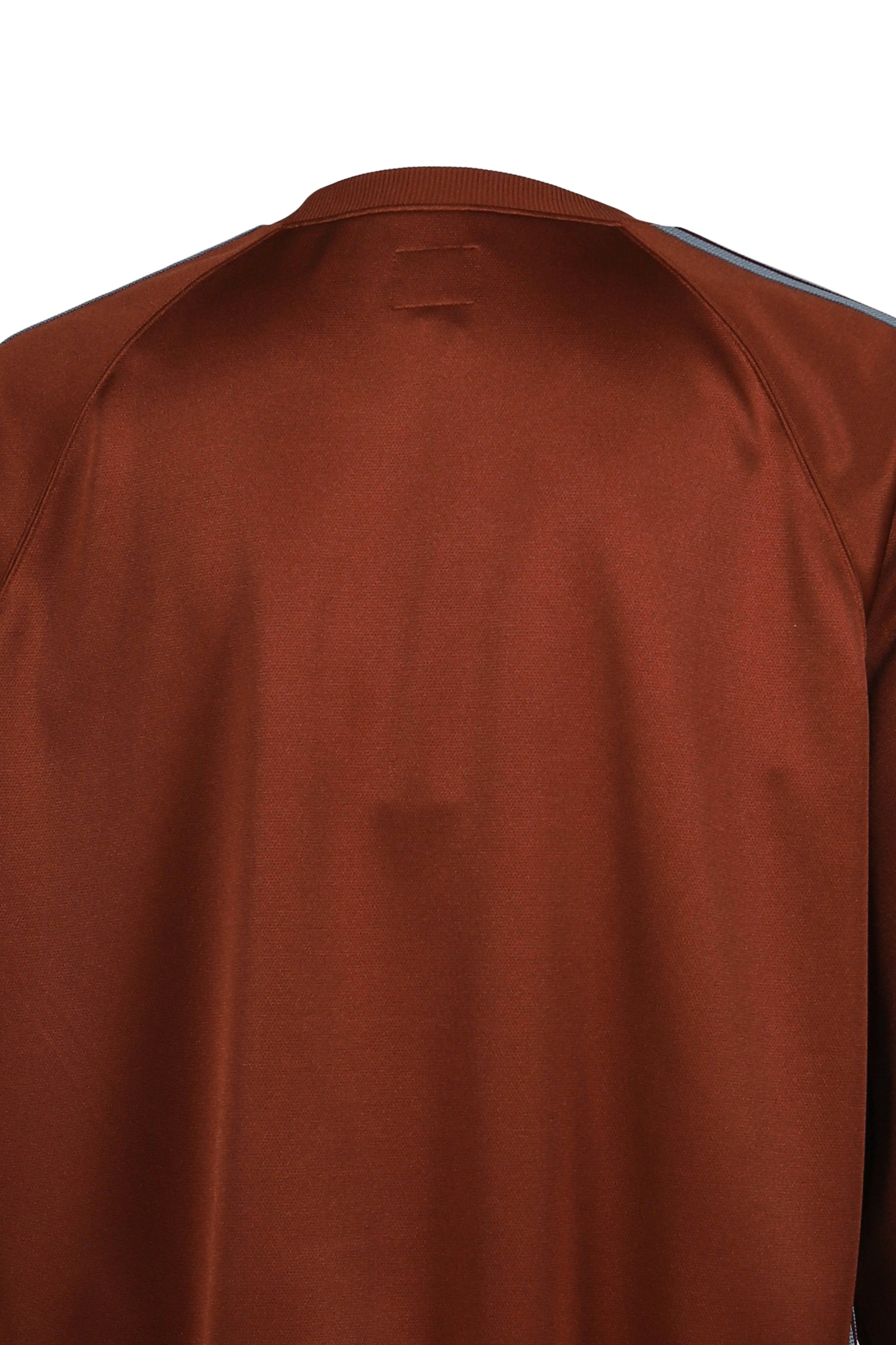 TRACK CREW NECK SHIRT - POLY SMOOTH / RUST