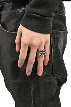 CROSS RING / SIL