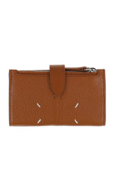 CARD HOLDER + COIN PURSE WITH ZIP / TABACCO