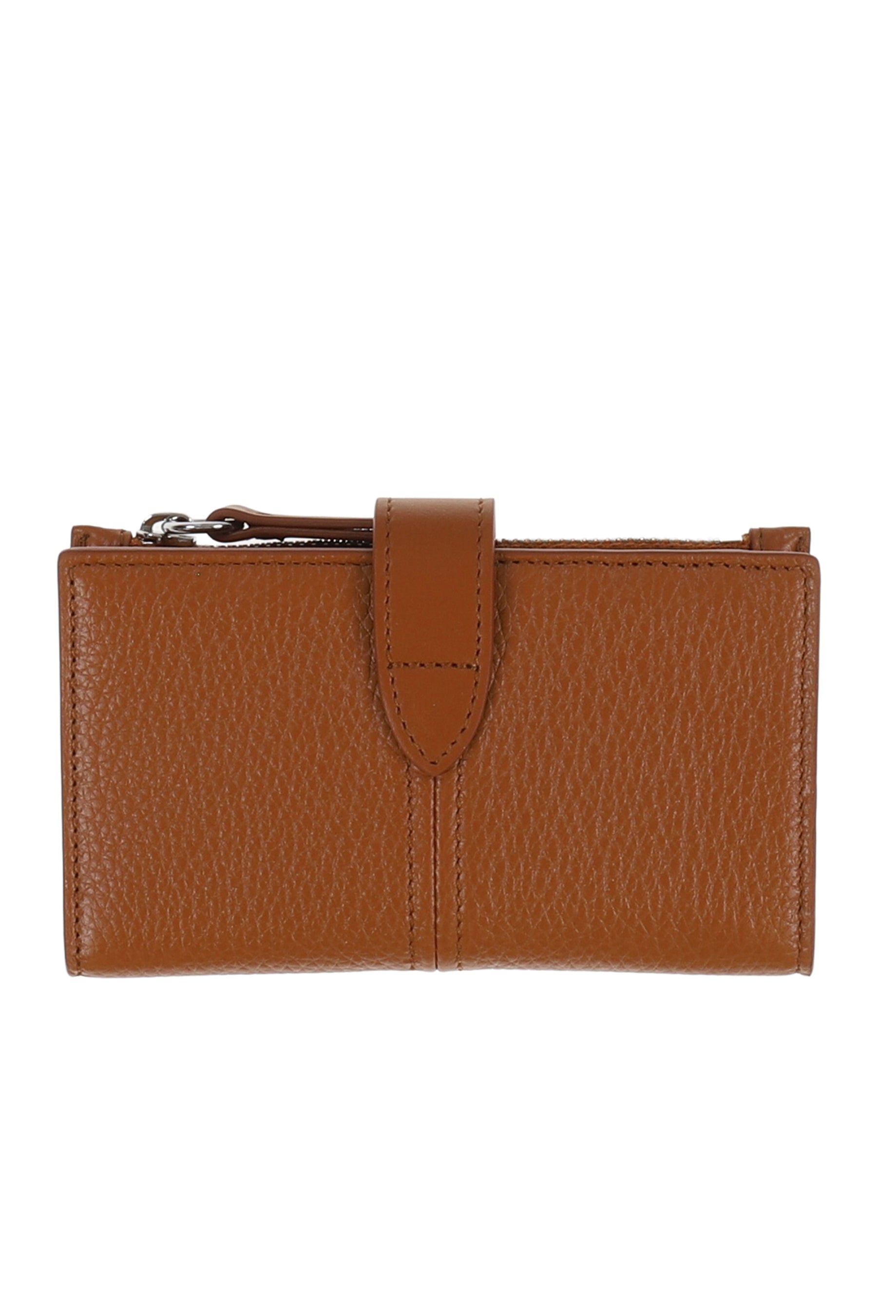 CARD HOLDER + COIN PURSE WITH ZIP / TABACCO