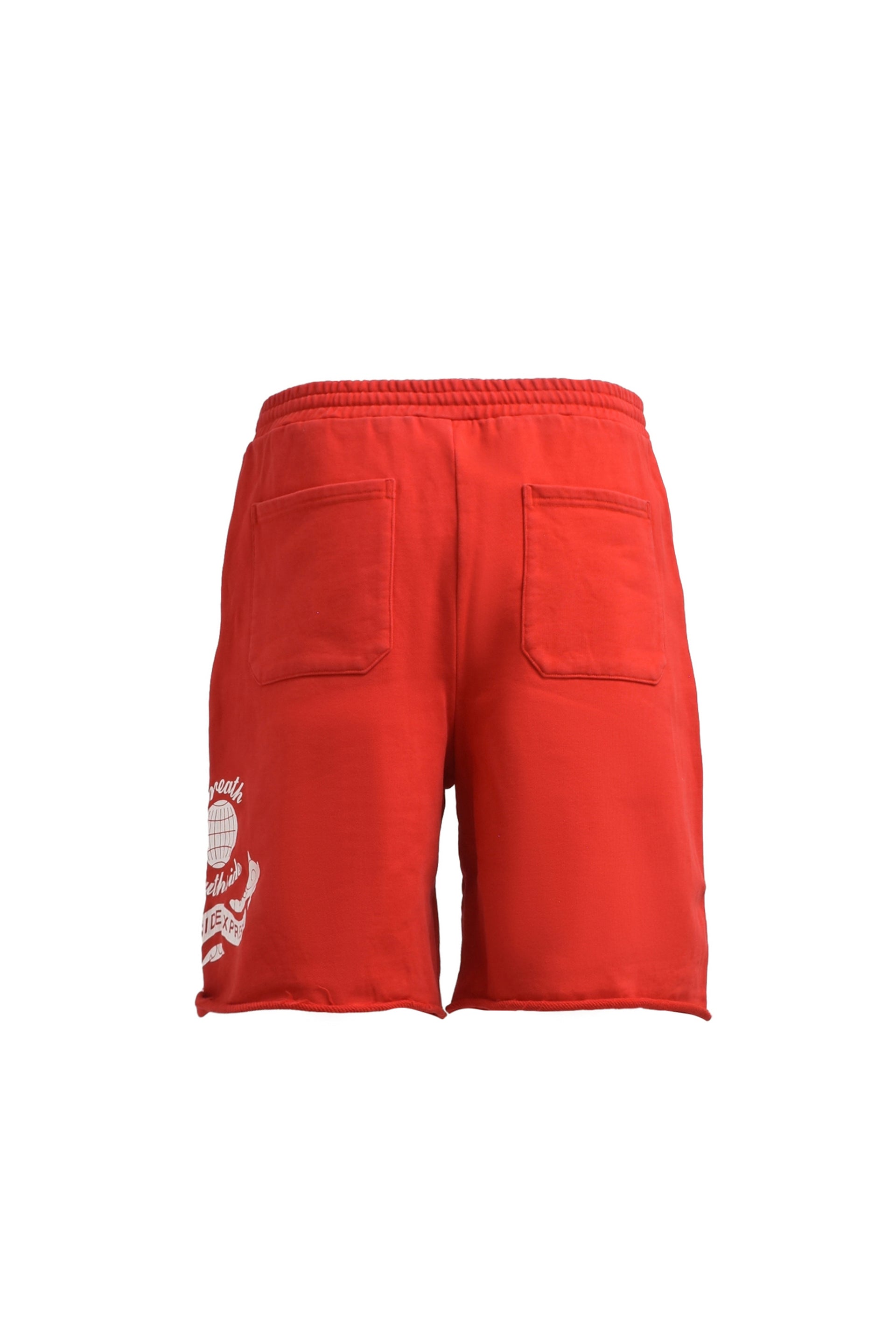 BREATH S.S.E LOGO SWEAT SHORTS / RED