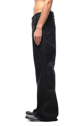 ITALY DULL BLACK BOOT CUT / BLK