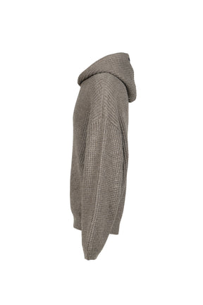 HEAVY WAFFLE 90S HOODIE / HOMESTEAD HEATHER