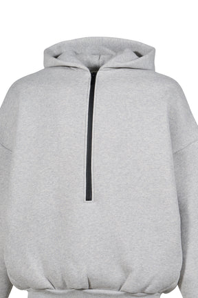 ATHLETIC HALFZIP HOODIE / MELANGE GRY 