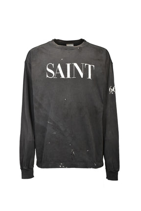 LS T-SHIRT/SAINT 666 / BLK