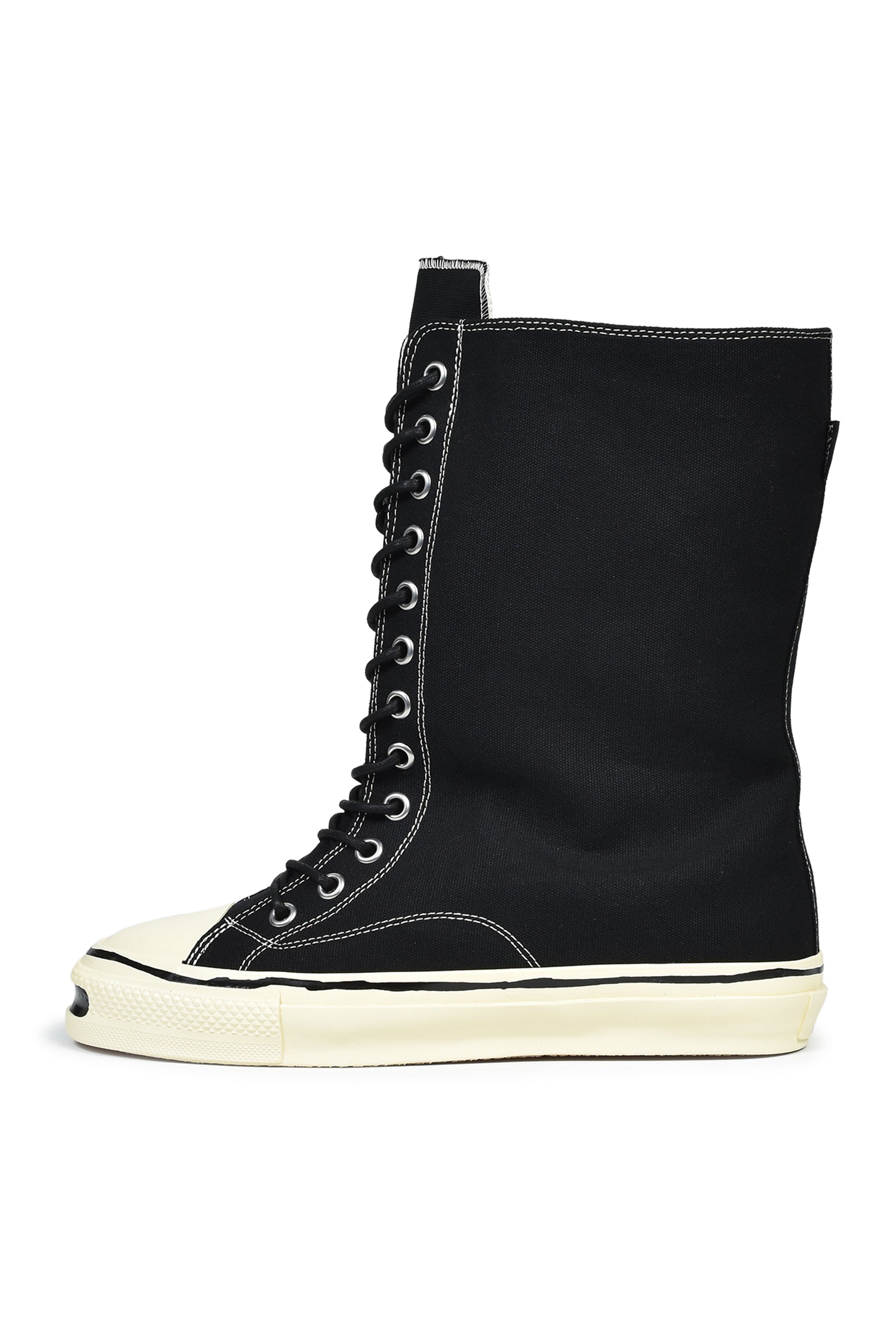 "JOEY"AGED SOLE LONG SNEAKER / BLK