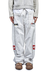 FOLDED TRACK PANTS / WHT