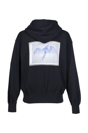 X-RAY ZIPPED HOODIE / BLU