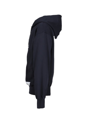 X-RAY ZIPPED HOODIE / BLU