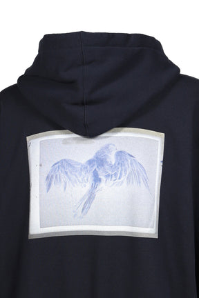 X-RAY ZIPPED HOODIE / BLU