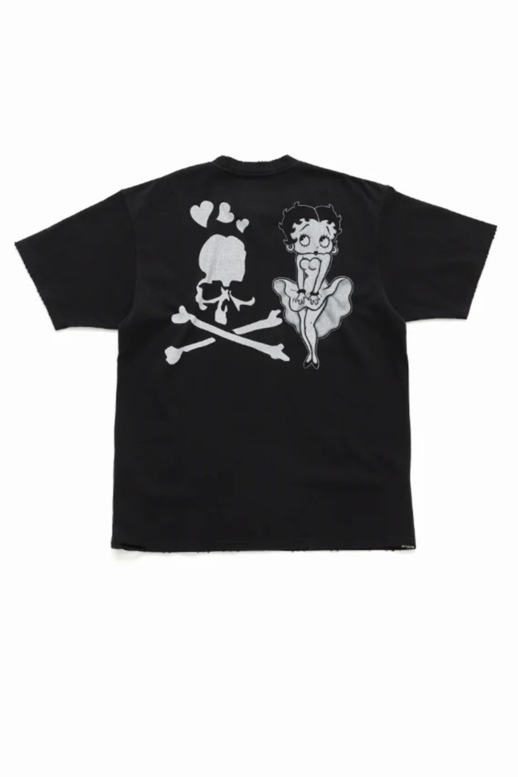 S/S TEE (DAMEGED) REGULAR FIT / MONOCHROME