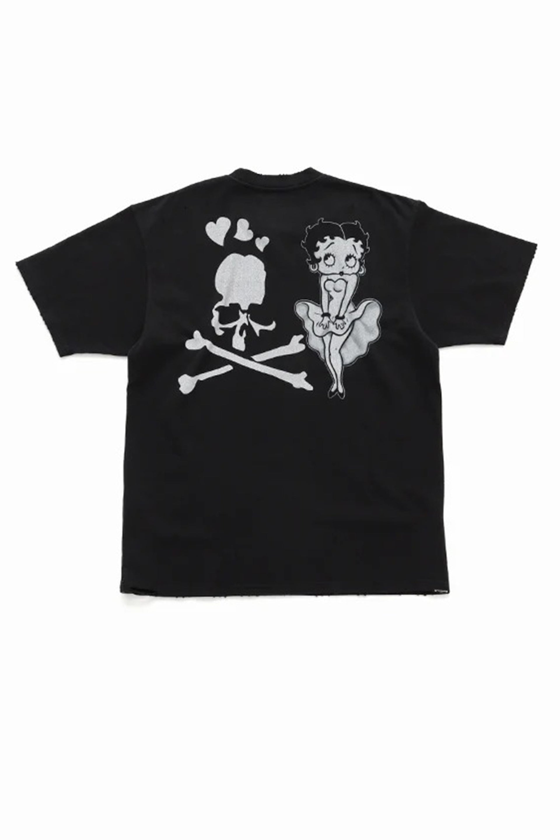 S/S TEE ( DAMEGED ) REGULAR FIT / MONOCHROME