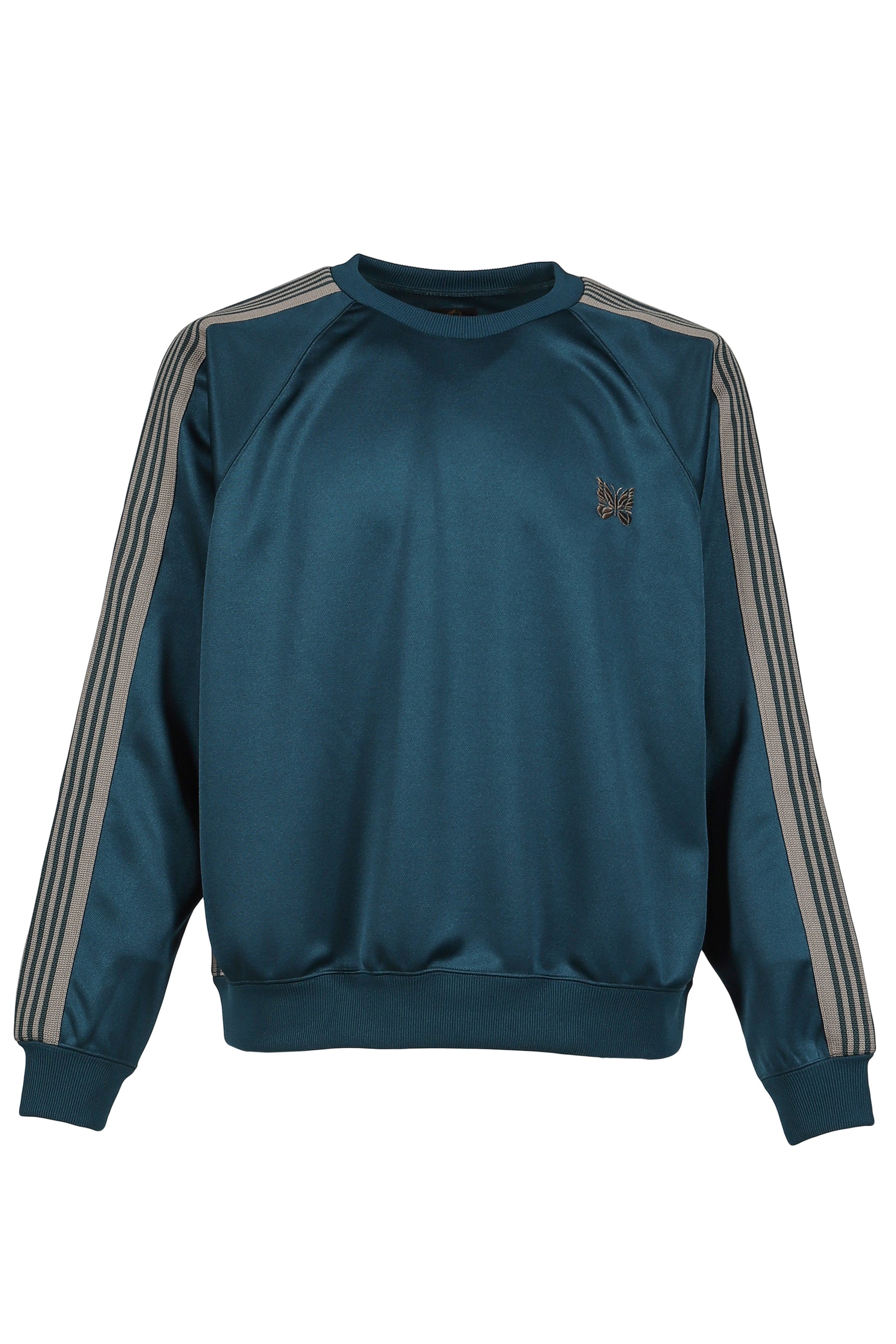 TRACK CREW NECK SHIRT - POLY SMOOTH / GRN