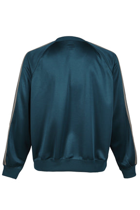 TRACK CREW NECK SHIRT - POLY SMOOTH / GRN