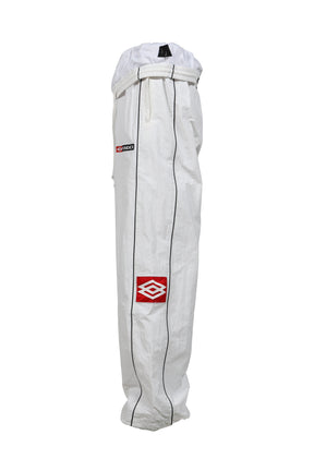 FOLDED TRACK PANTS / WHT