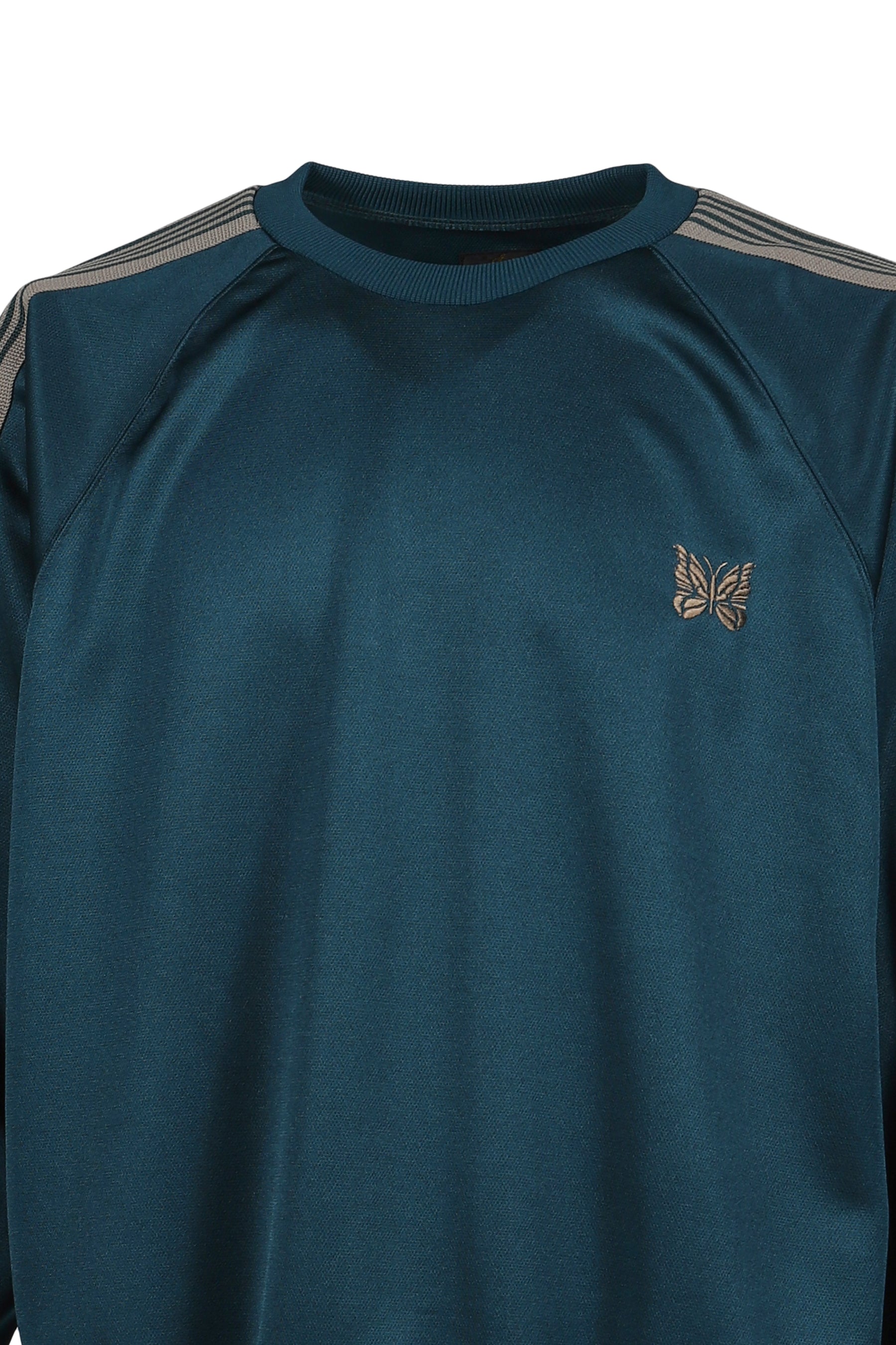 TRACK CREW NECK SHIRT - POLY SMOOTH / GRN