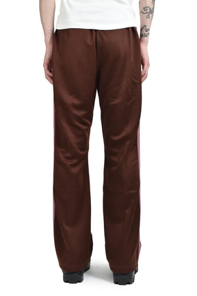 BOOT-CUT TRACK PANT - POLY SMOOTH / BRW