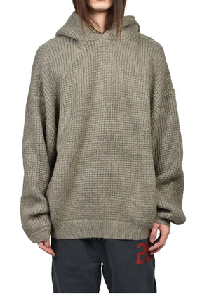 HEAVY WAFFLE 90S HOODIE / HOMESTEAD HEATHER