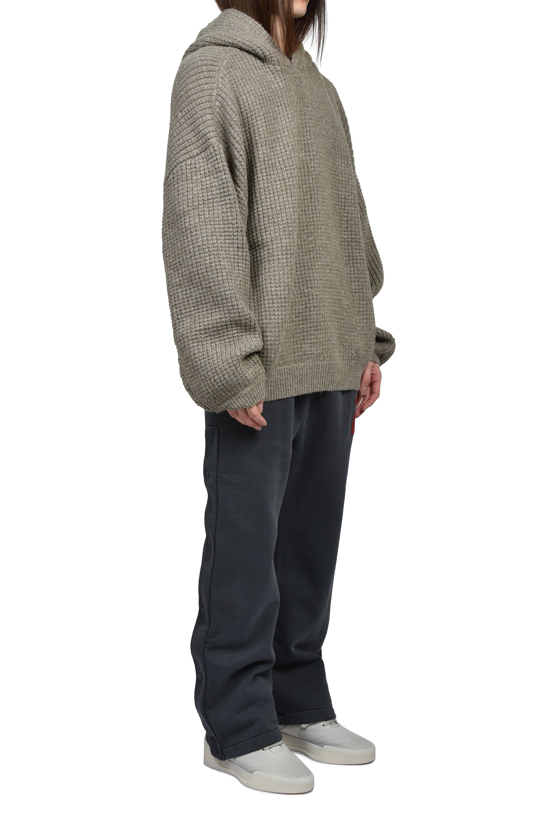 HEAVY WAFFLE 90S HOODIE / HOMESTEAD HEATHER