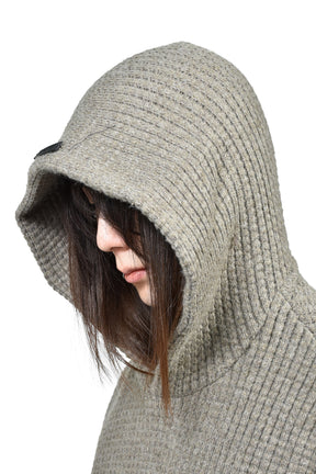 HEAVY WAFFLE 90S HOODIE / HOMESTEAD HEATHER