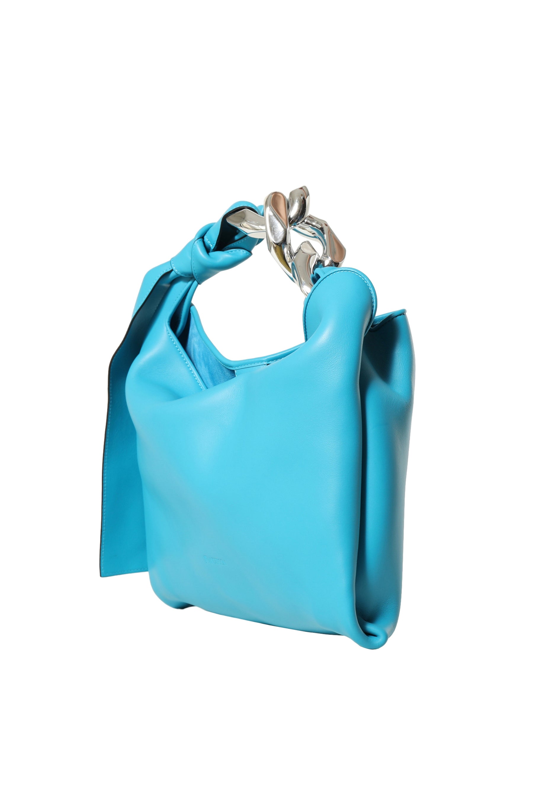 JW Anderson Small Chain Leather Hobo Bag, Turquoise, Women's, Handbags & Purses Hobo Bags