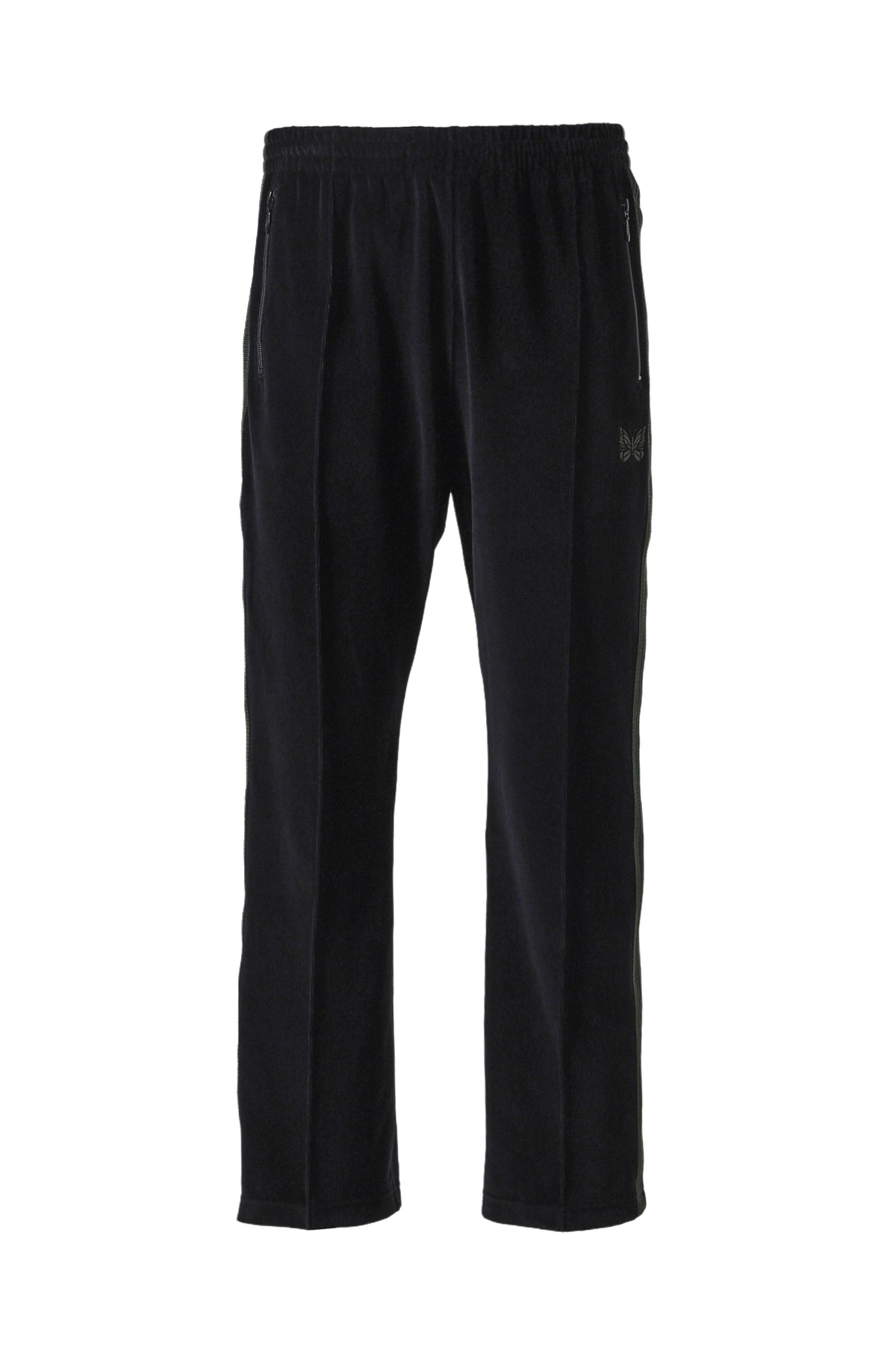 NARROW TRACK PANT - C/PE VELOUR / BLK