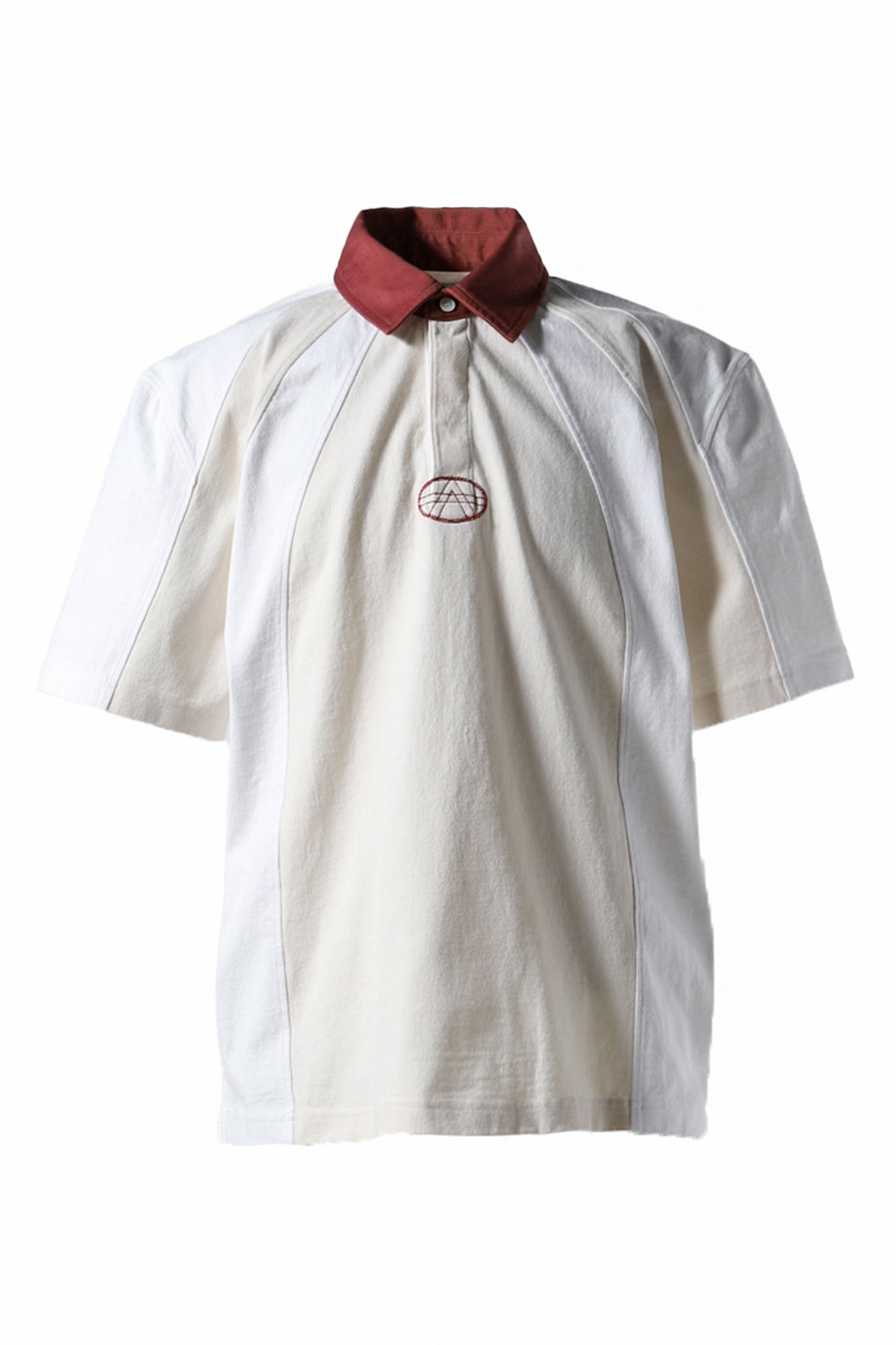 AMB PANELLED POLO / WHT