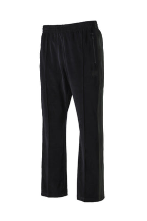 NARROW TRACK PANT - C/PE VELOUR / BLK