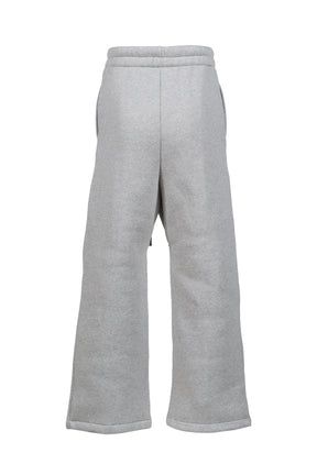 WIDE LEG SWEATPANT / MELANGE GRY