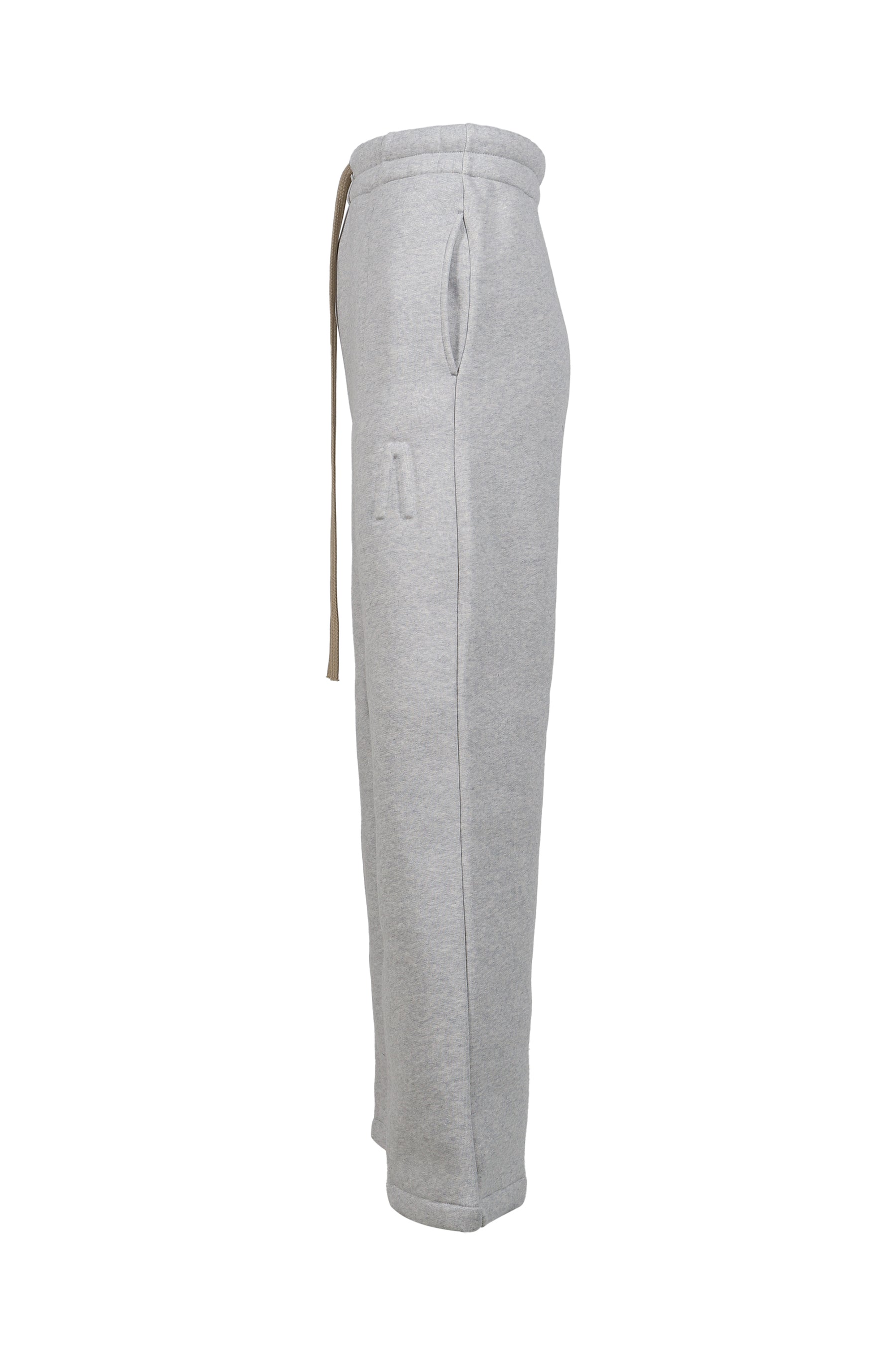 WIDE LEG SWEATPANT / MELANGE GRY