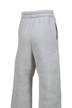 WIDE LEG SWEATPANT / MELANGE GRY