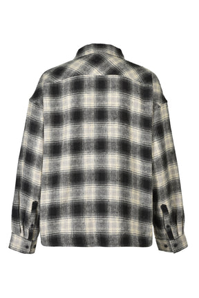 CHECK BDU JACKET / BLK