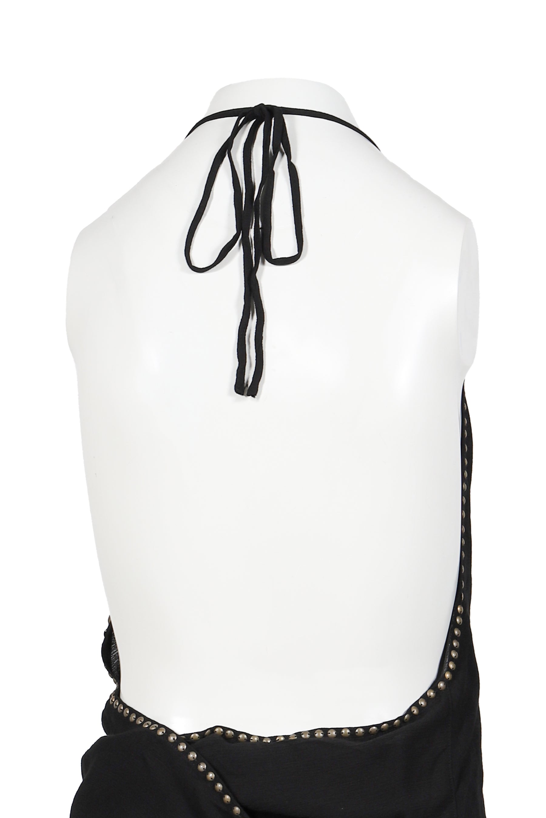 Jaded London TATIANA BACKLESS STUDDED TOP / BLK