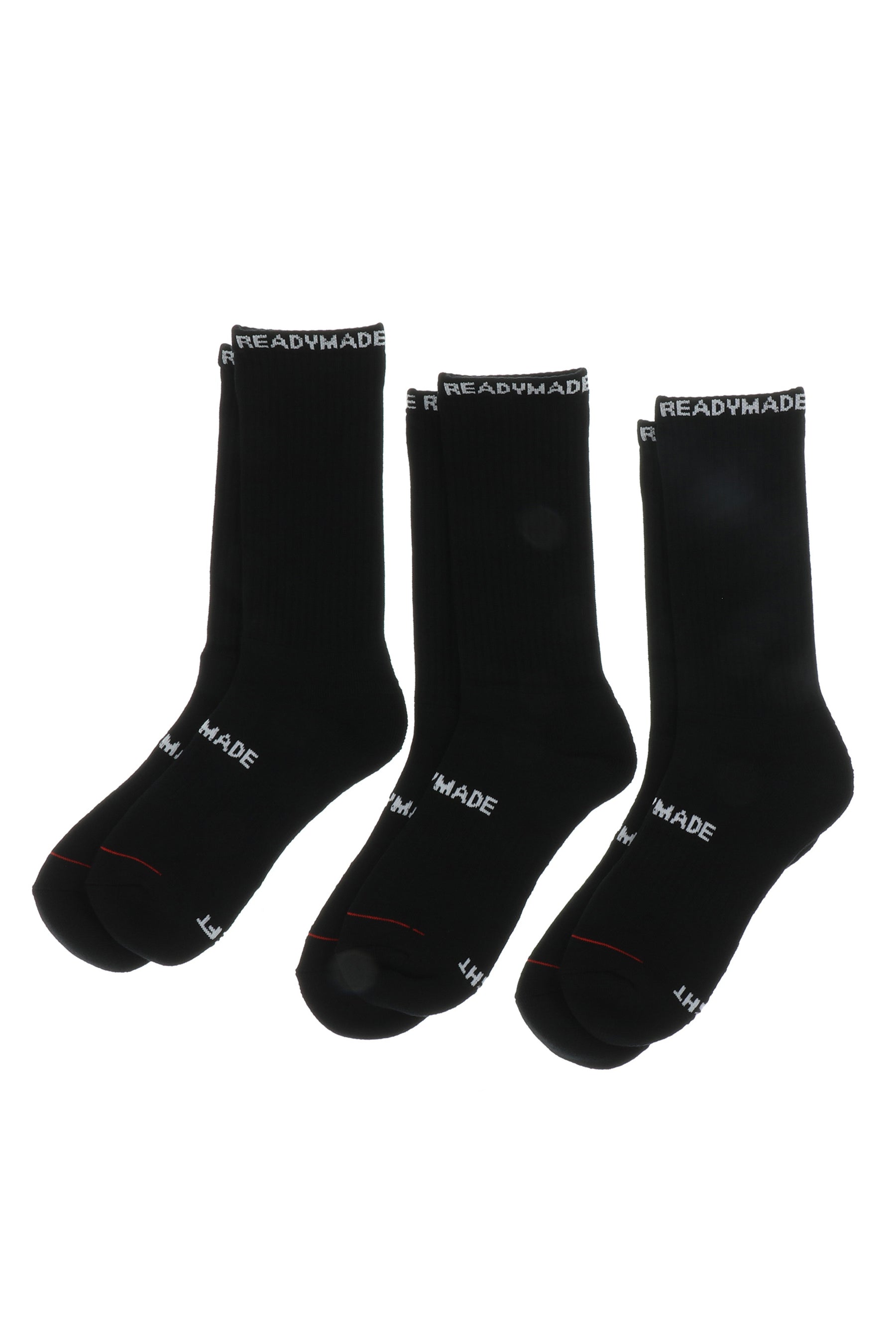 READYMADE 3P CREW SOCKS /BLK 1P 【値下コメント】 - ソックス