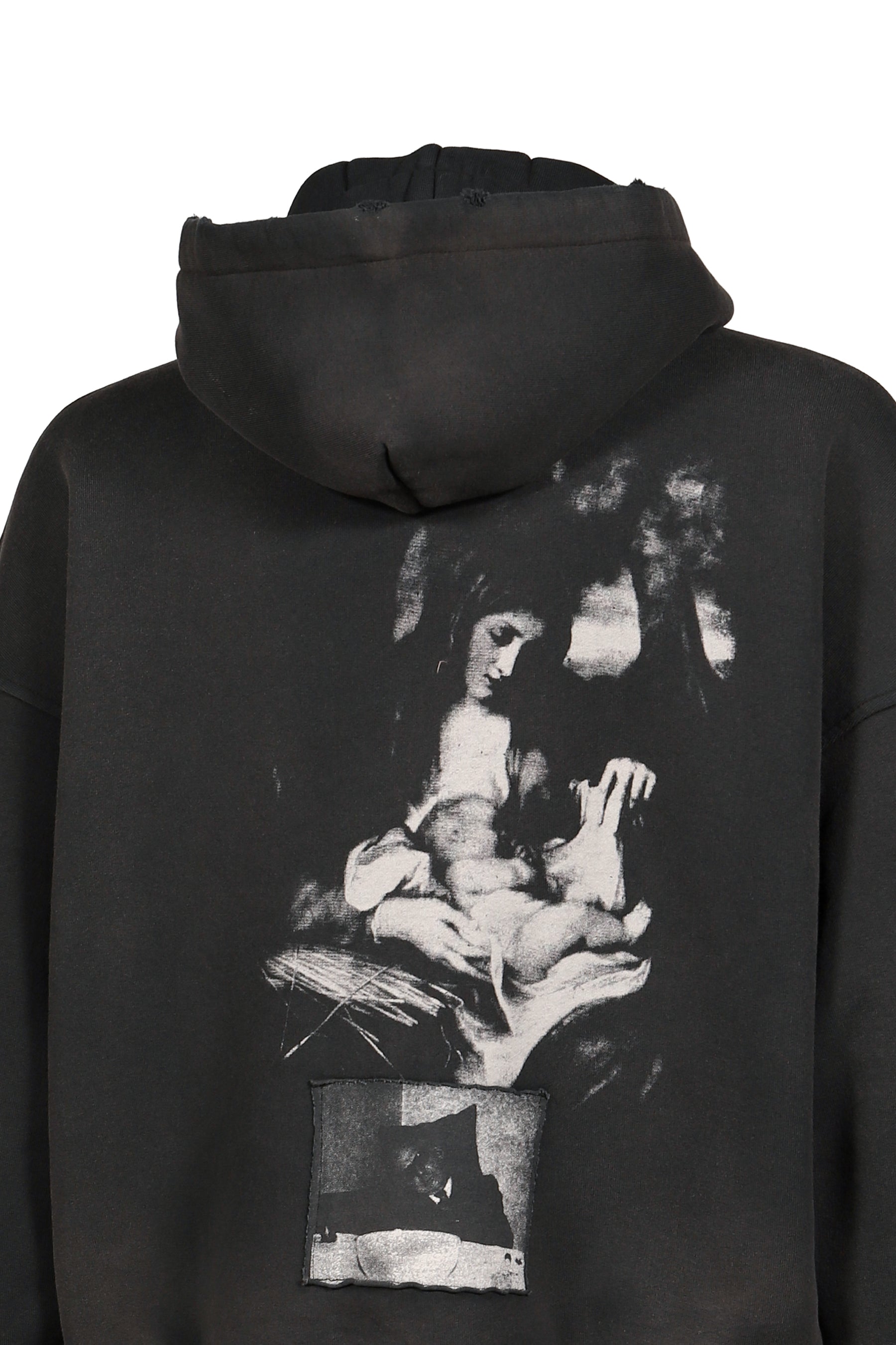 LENIN’S NAP TIME ASSEMBLAGE ZIP HOODIE / WASHED BLK