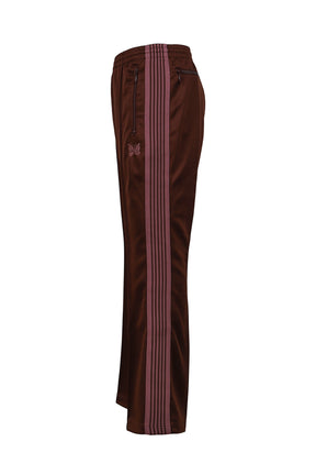 BOOT-CUT TRACK PANT - POLY SMOOTH / BRW