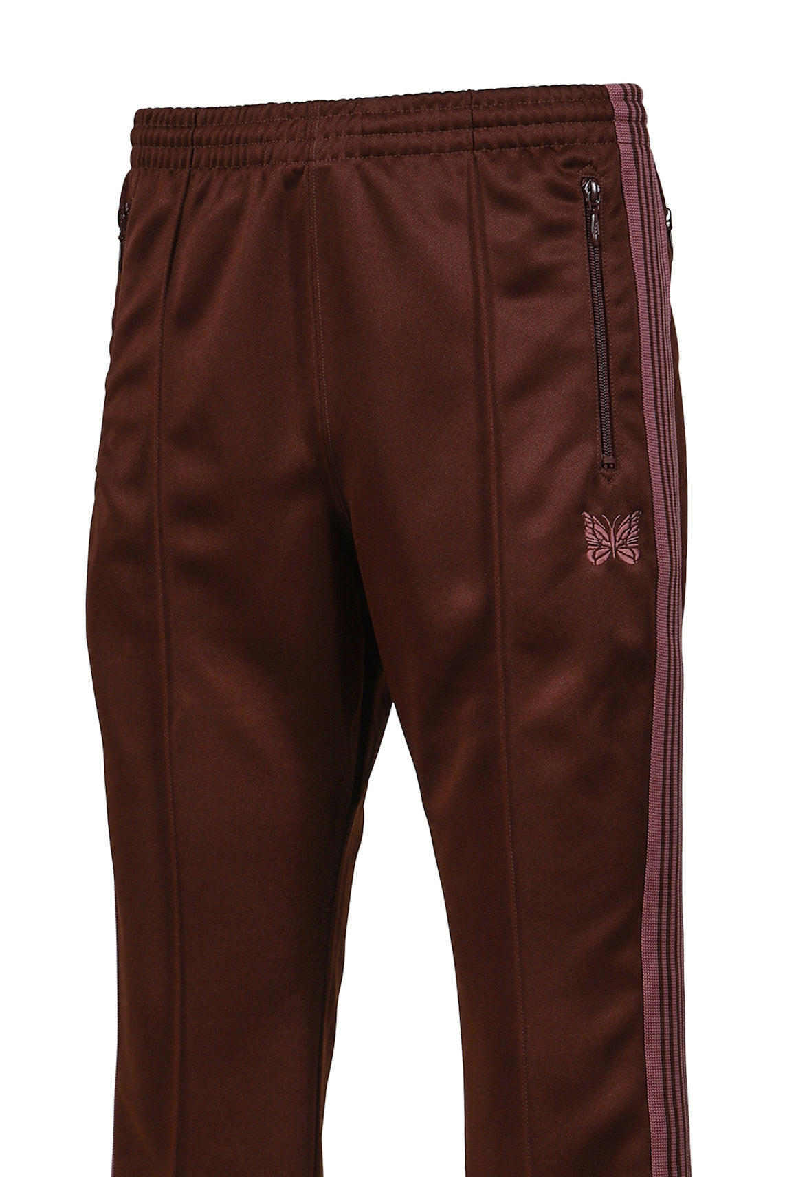 BOOT-CUT TRACK PANT - POLY SMOOTH / BRW