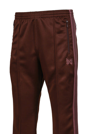 BOOT-CUT TRACK PANT - POLY SMOOTH / BRW