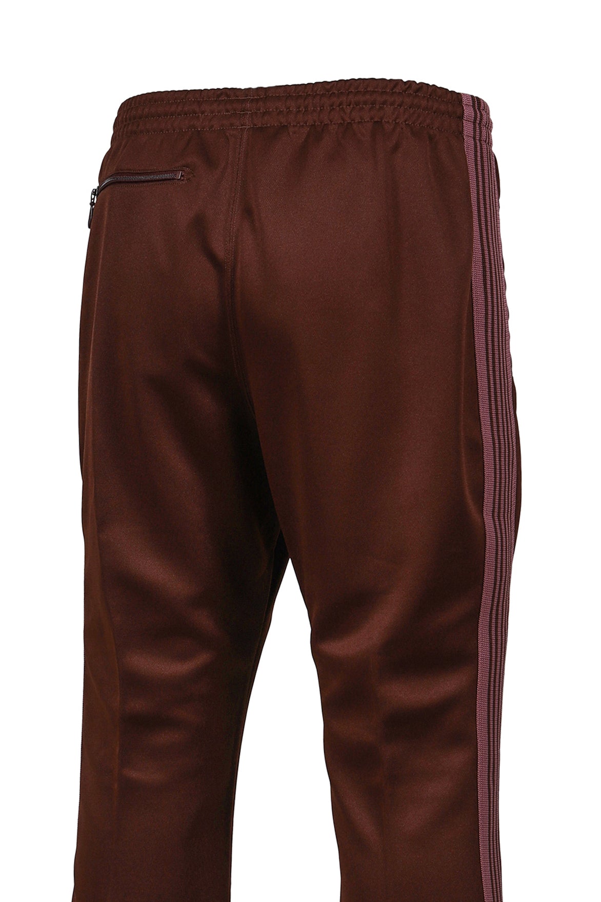 BOOT-CUT TRACK PANT - POLY SMOOTH / BRW
