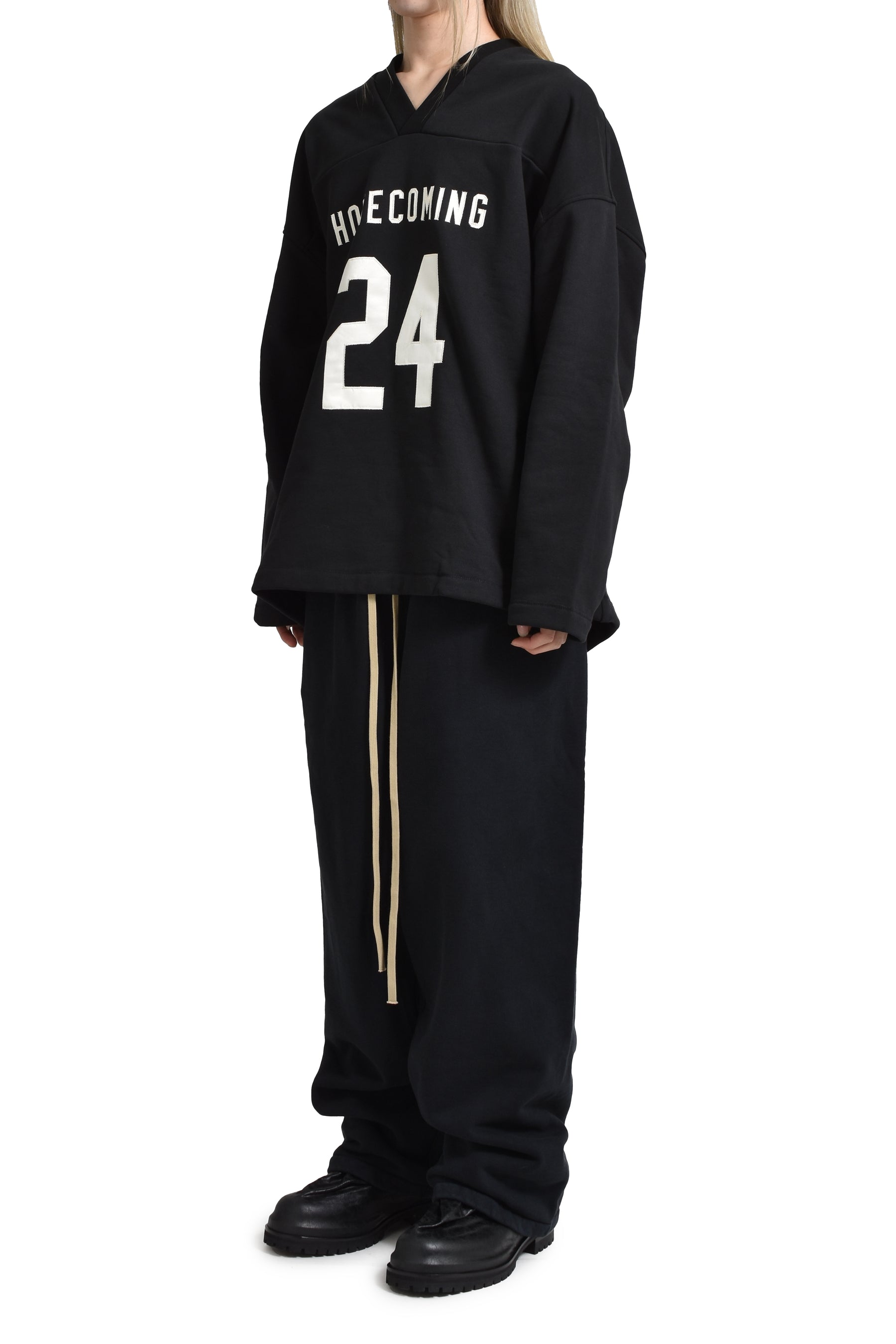 HEAVY FLEECE RELAXED SWEATPANT / BLK