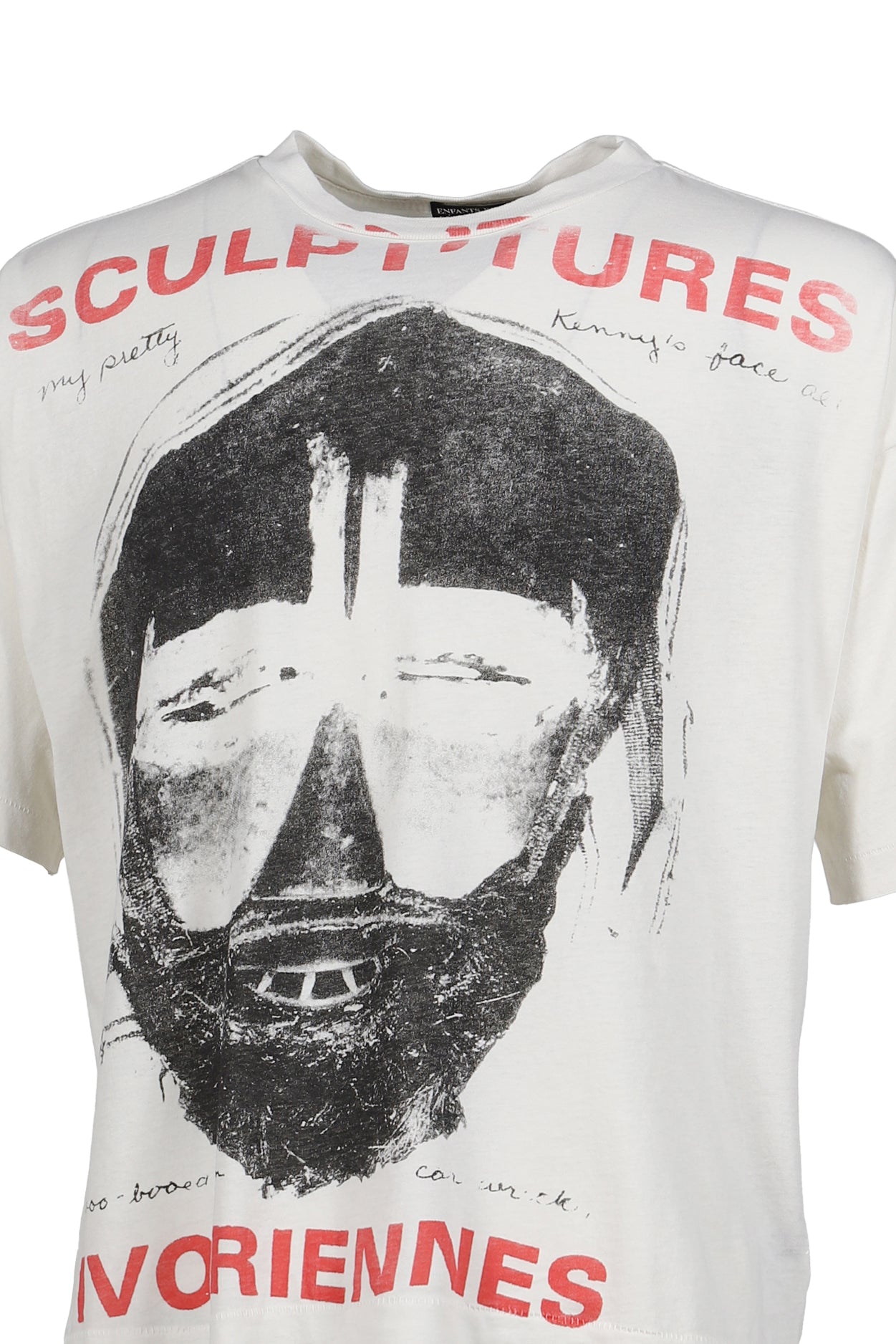 SCULPTURES IVOIRIENNES T-SHIRT / FADED WHT