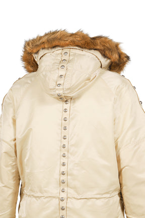 AI N-3B PARKA (DETACHABLE RIVET VELCRO) / VTG WHT 