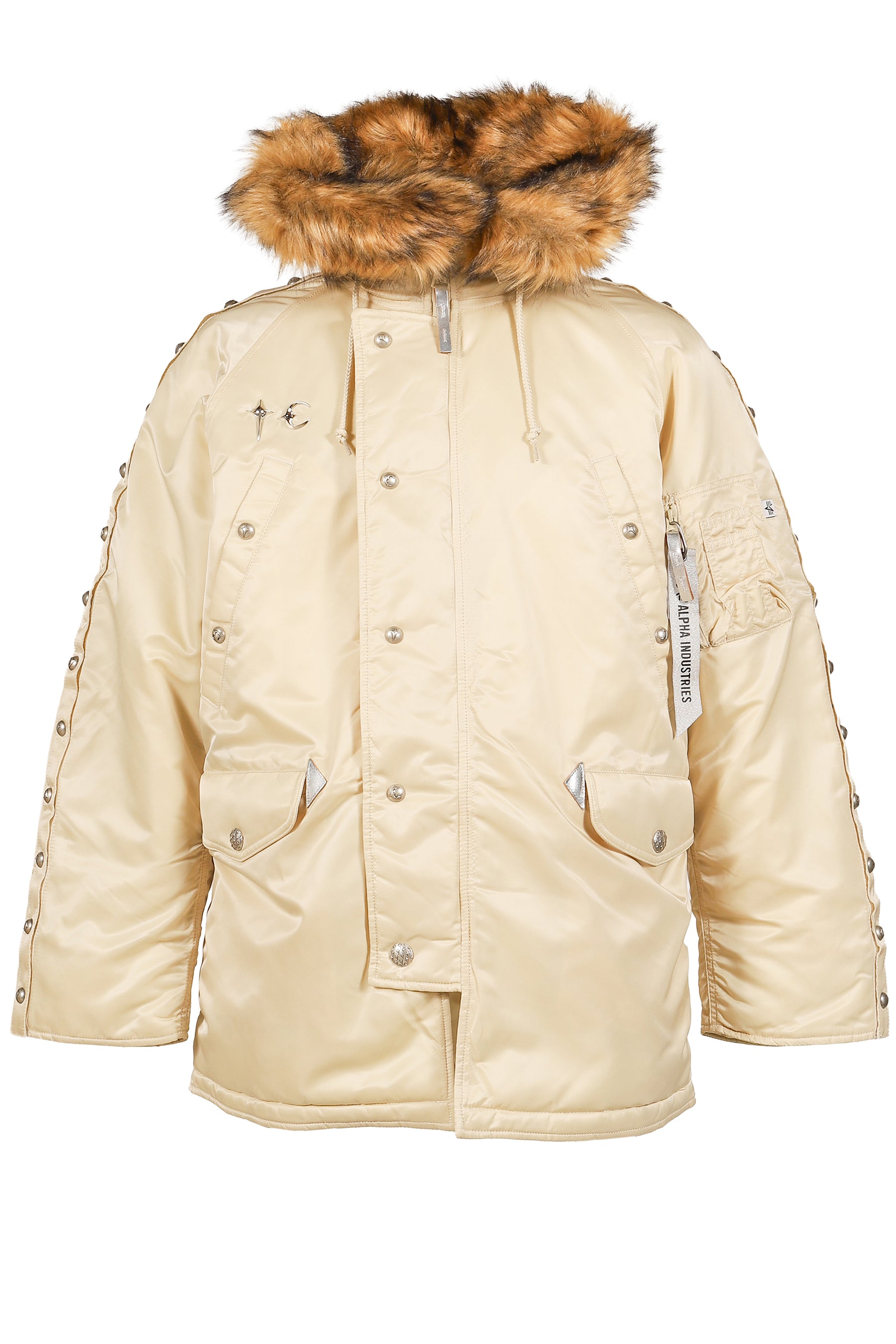AI N-3B PARKA (DETACHABLE RIVET VELCRO) / VTG WHT 