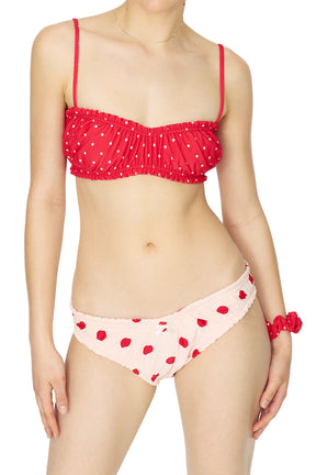 BLUSH BIKINI TOP / RUBY