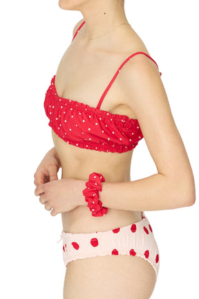 BLUSH BIKINI TOP / RUBY