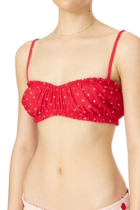 BLUSH BIKINI TOP / RUBY