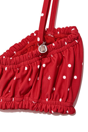 BLUSH BIKINI TOP / RUBY