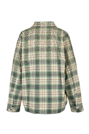 CRYSTAL OS WESTERN FLANNEL / DEEP TEAL